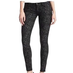 7 For All Mankind Black and Silver Women’s Jeans